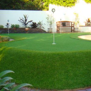 Residential artificial turf installation