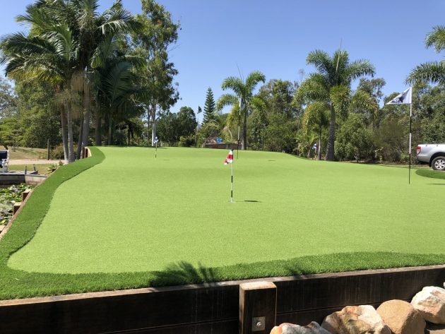 backyard putting green Brisbane Gold Coast