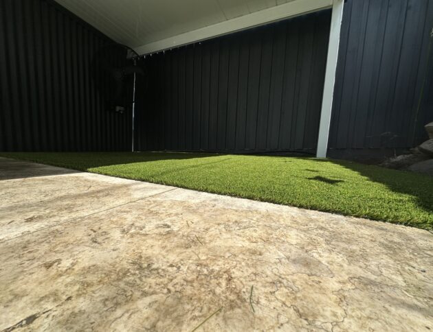 artificial grass shaded areas