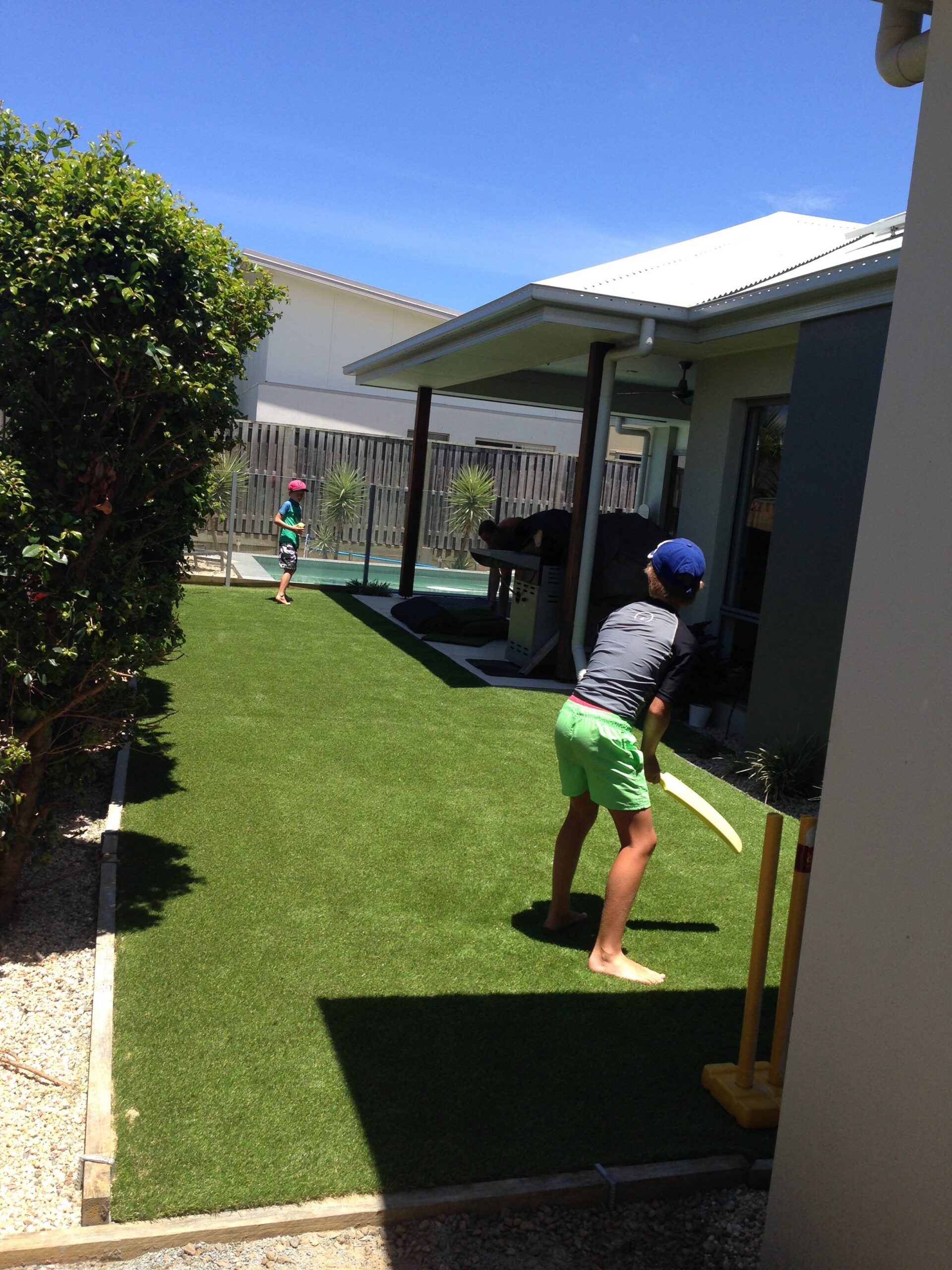 safe backyard play area for kids